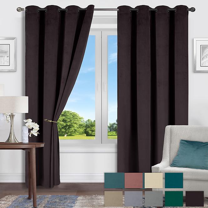 Sötétítő tunelon VELVET 16 135x250 barna