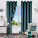Függöny Velvet Karla 61 135x250 kék