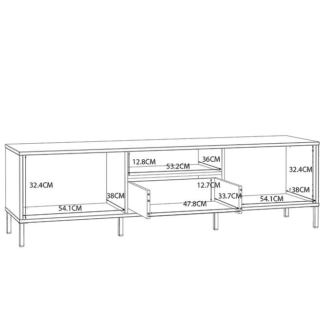 Szekrény RTV Katoro SVTT131-U60,6
