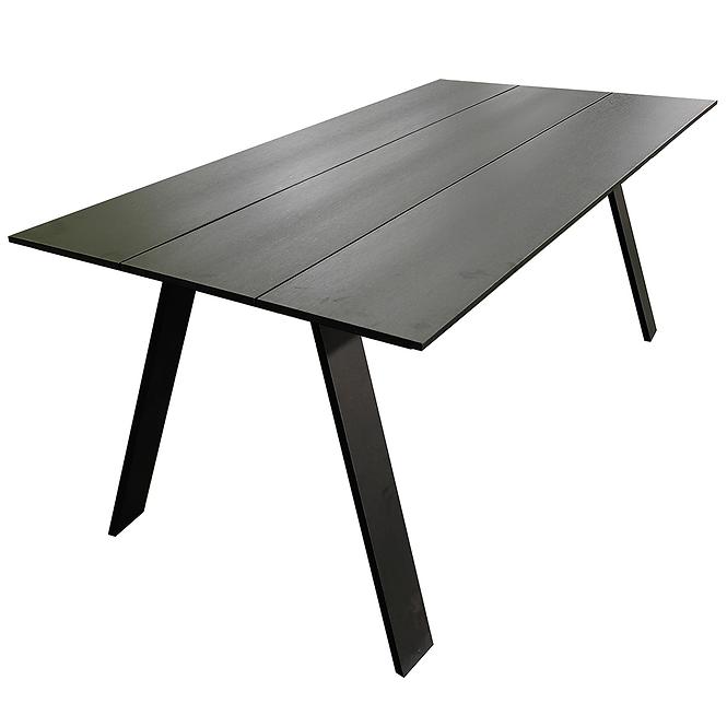 Hallo Faro polifa kerti asztal fekete