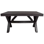 Asztal Rustic barna 80x140 cm