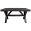 Asztal Rustic barna 80x140 cm
