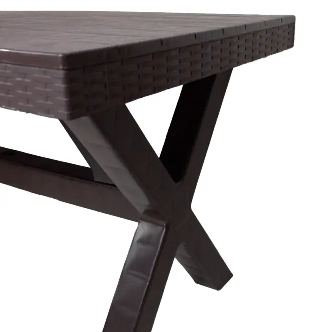 Asztal Rustic barna 80x140 cm,3