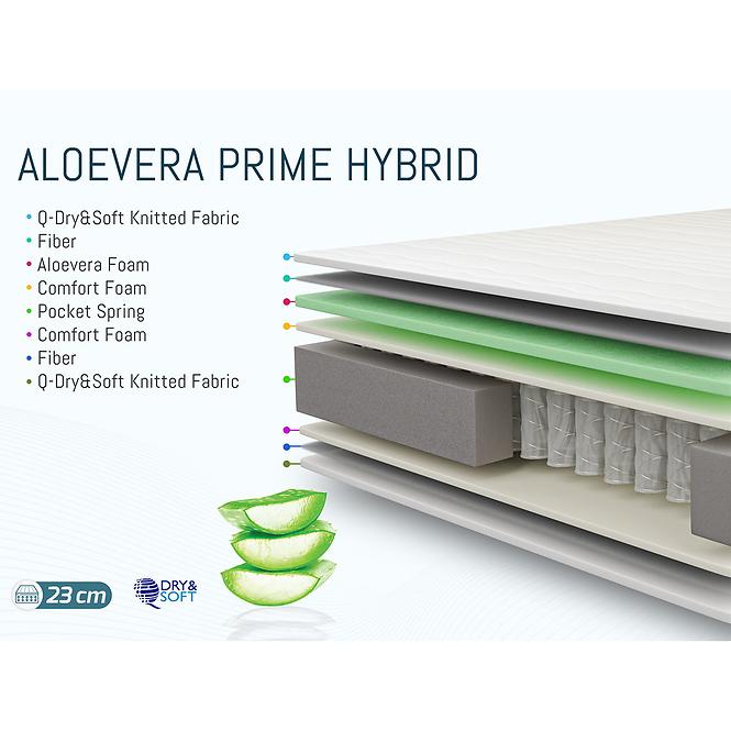 Matrac Aloevera Prime Hybrid 140x200 H3
