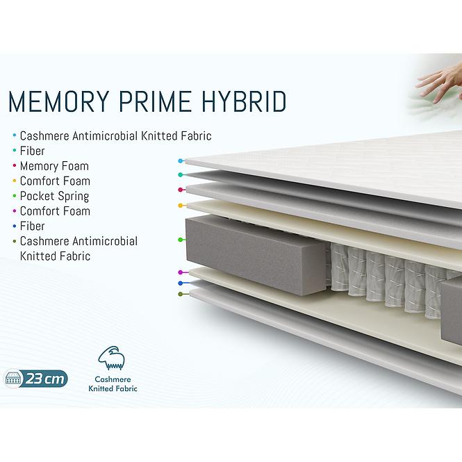 Matrac Memory Prime Hybrid 160x200 H2 Hybrid