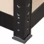 Fém polc fekete 180x80x40 cm – 5 polc/200kg,2
