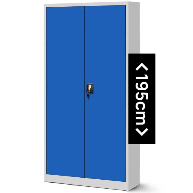 Szekrény Jan H fém szürke/kék,3