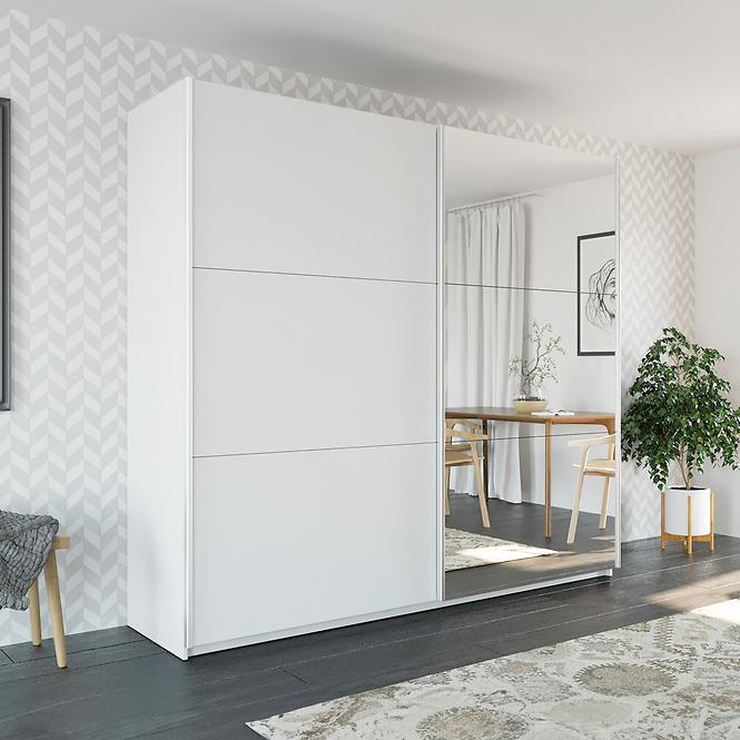 Szekrény Vigo 225 fehér / tükör,5