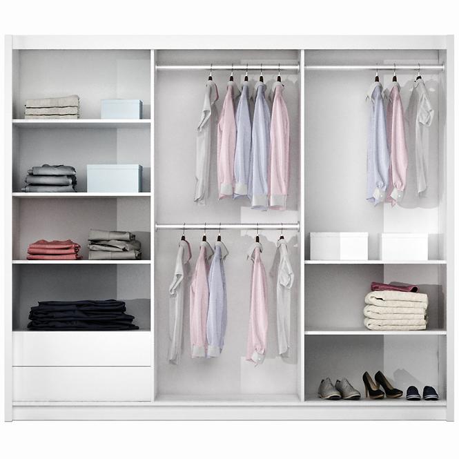Szekrény Vigo 250 platinum / tükör