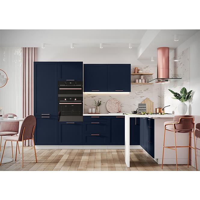 Konyhaszekrény Adele D90PC S/3 mattt gránát matt/fehér,5
