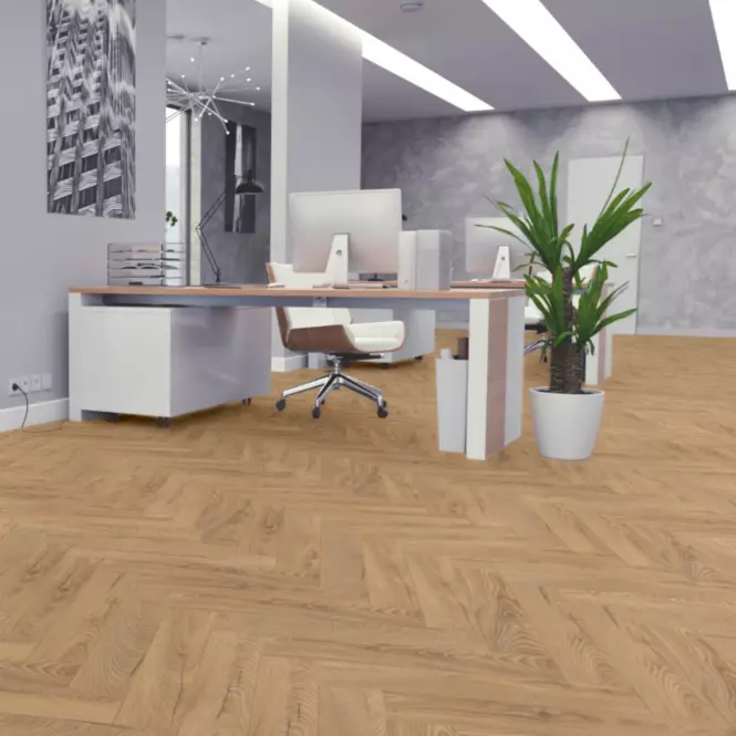 Laminált padló vízálló Tölgy Inca Carpenter 8mm AC5 Herringbone K476,3