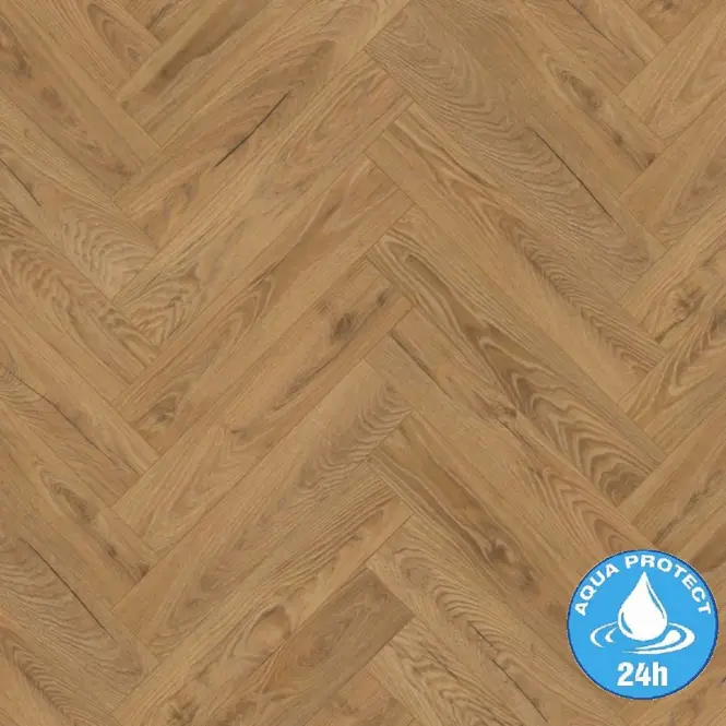 Laminált padló vízálló Tölgy Inca Carpenter 8mm AC5 Herringbone K476