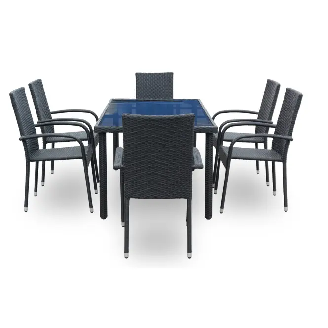Kerti bútorkészlet New Haiti fekete,4