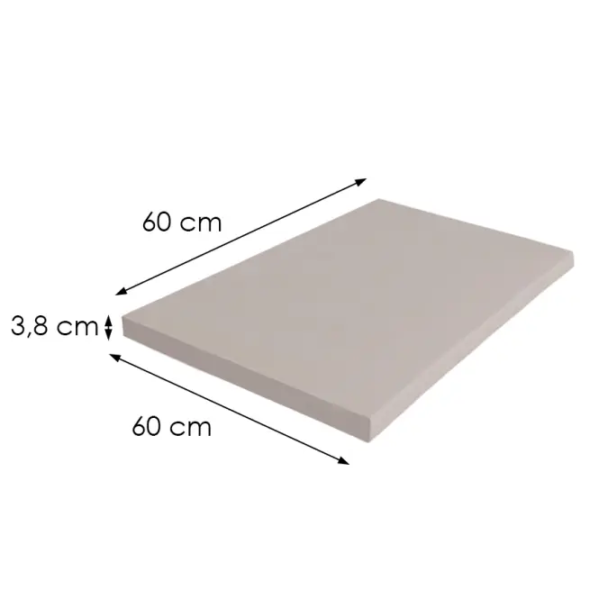 Konyhai munkalap 60cm/38mm Cashmere / U12168QR,2