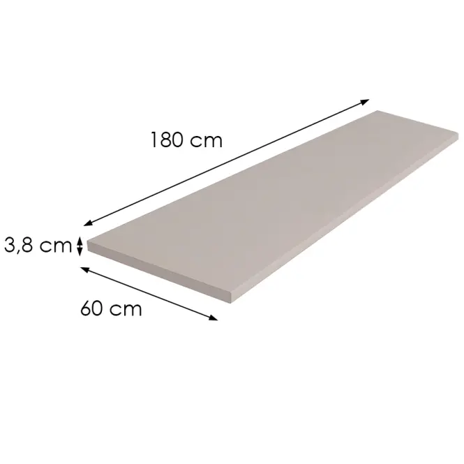Konyhai munkalap 180cm/38mm Cashmere / U12168QR,2