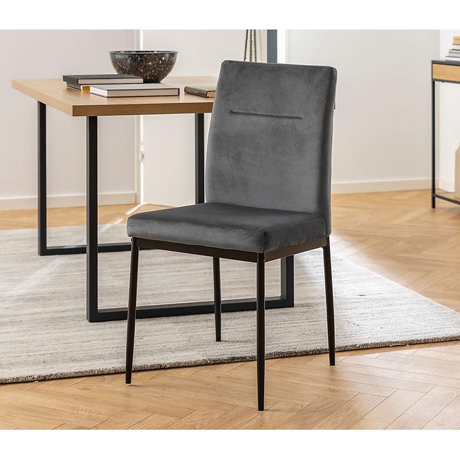 Szék dark grey 2 db