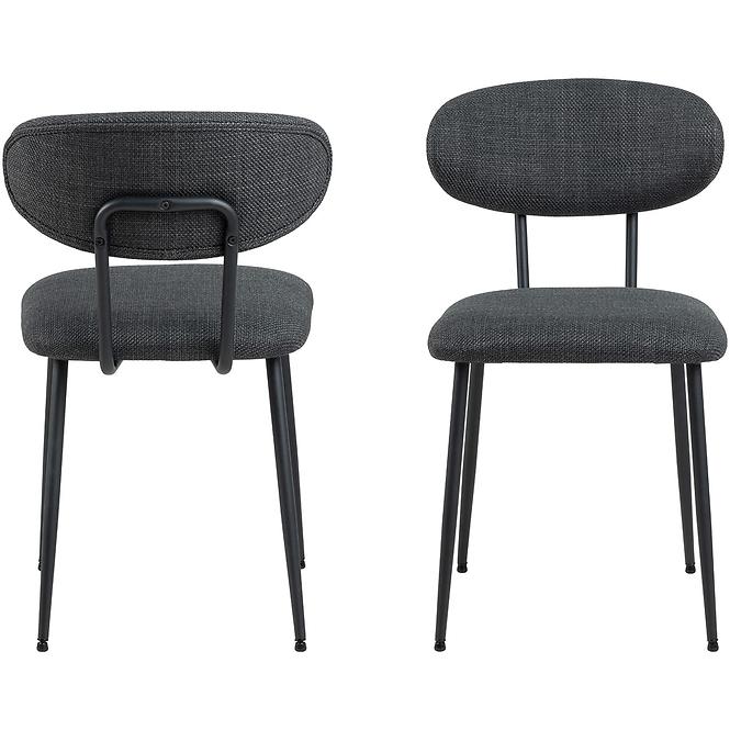 Szék dark grey 2 db