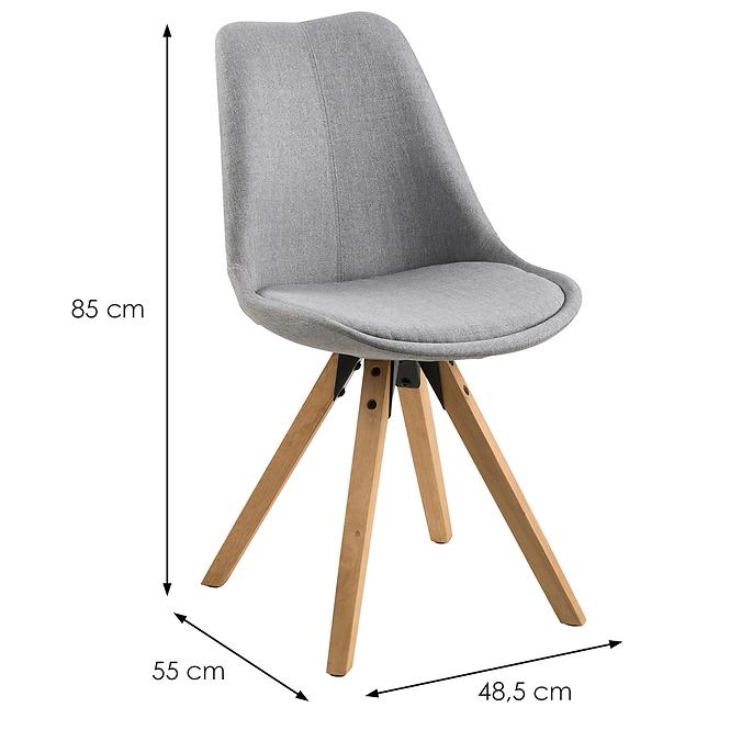Szék light grey 2 db