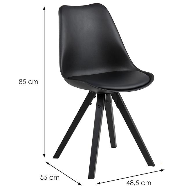 Szék black 2 db