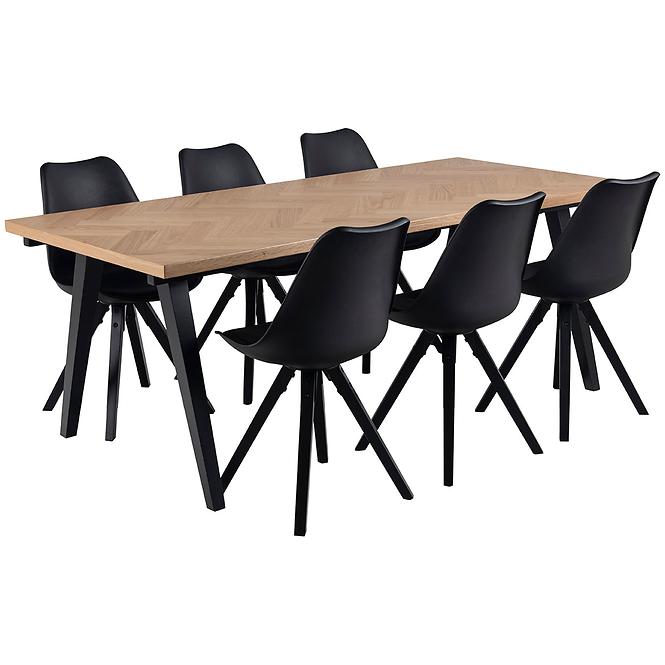 Szék black 2 db