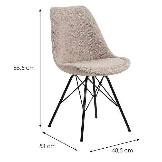Szék beige 2 db