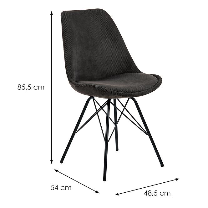 Szék anthracite 2 db