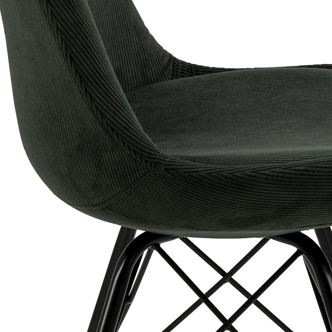 Szék dark green 2 db