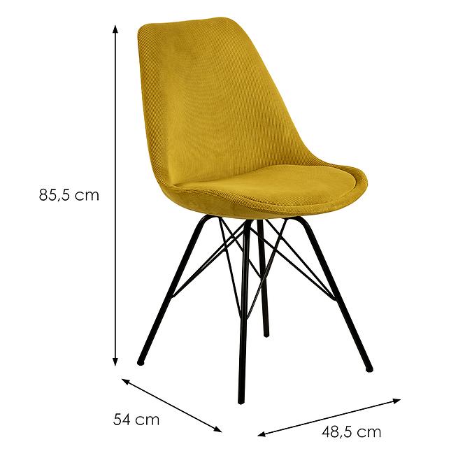 Szék yellow 2 db