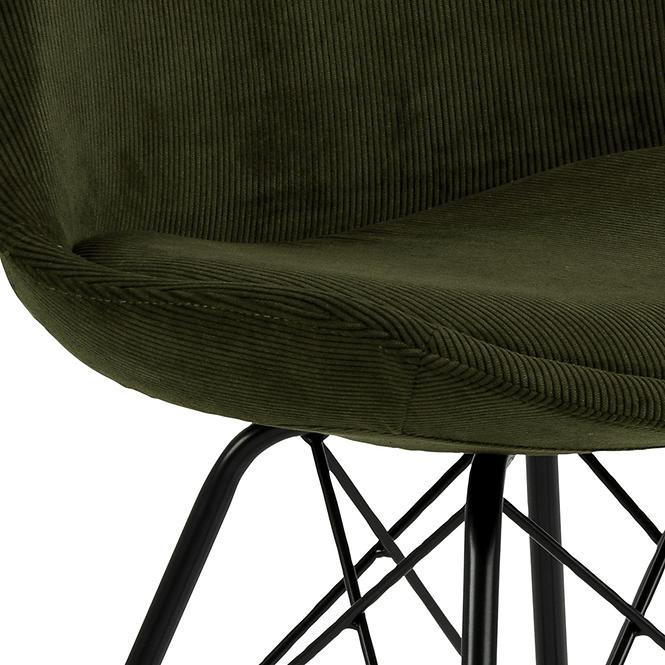 Szék olive green 2 db