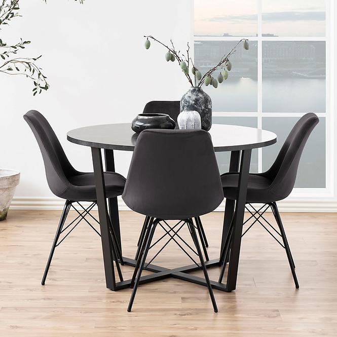 Szék dark grey 2 db