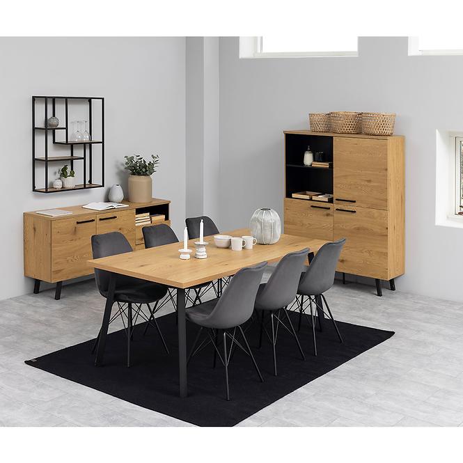 Szék dark grey 2 db