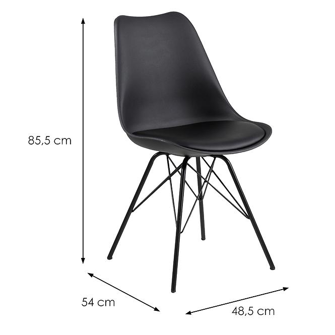 Szék black 2 db
