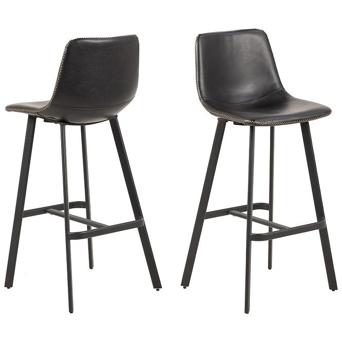 Bárszék black 2 db