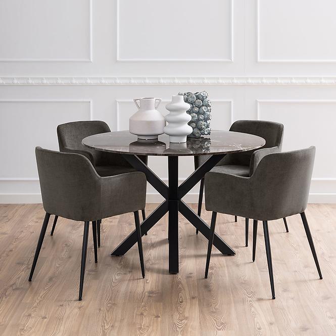 Szék dark grey 2 db