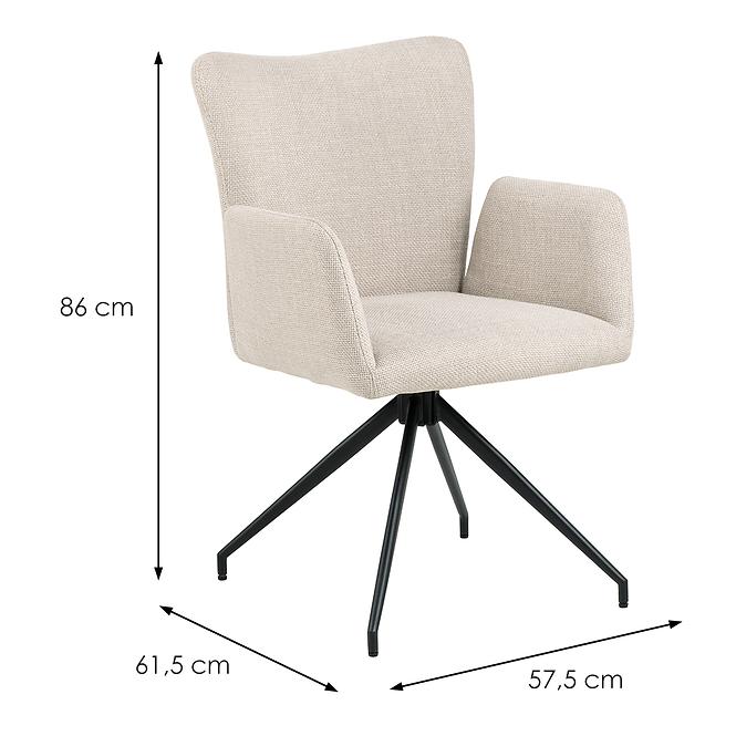 Szék beige 2 db