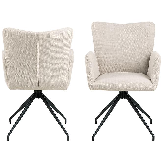 Szék beige 2 db