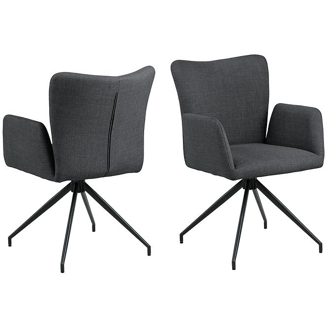 Szék dark grey 2 db
