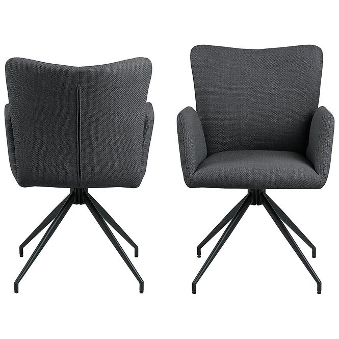 Szék dark grey 2 db