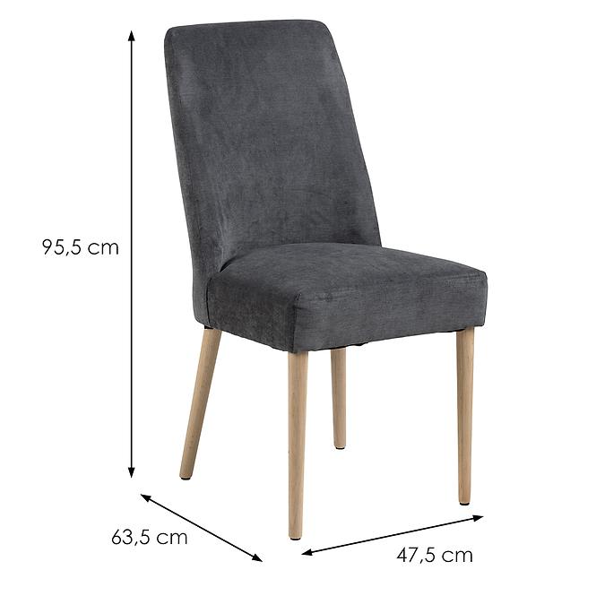 Szék anthracite 2 db
