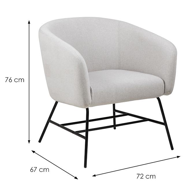 Fotel light grey