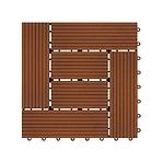 Wpc terasz platform vörösfa 30x30
