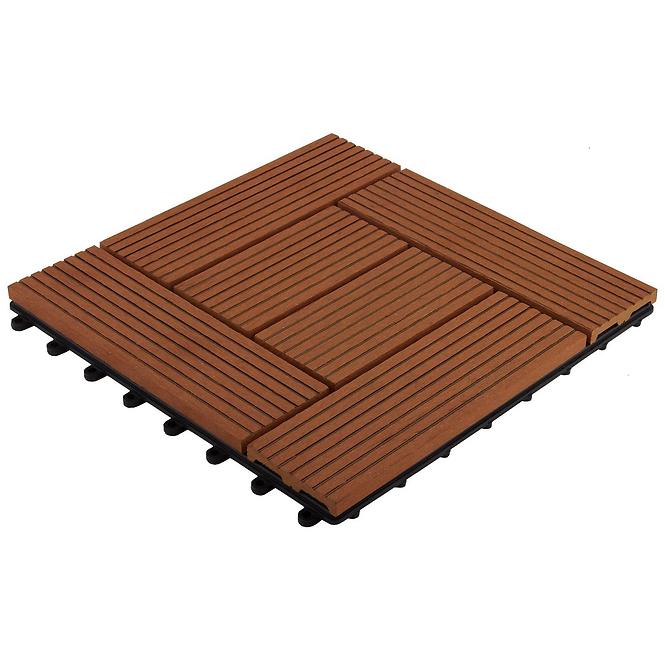 Wpc terasz platform vörösfa 30x30