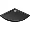 Zuhanytálca Aron 90/90 stone effect fekete,2