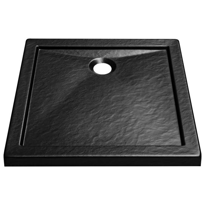 Zuhanytálca Aquarius 90/90 stone effect fekete