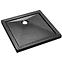 Zuhanytálca Aquarius 90/90 stone effect fekete,3