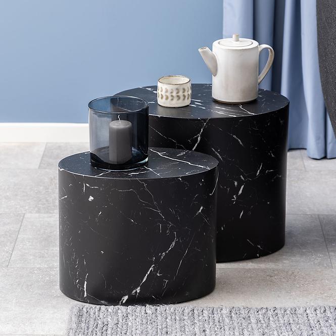 Asztali black marble
