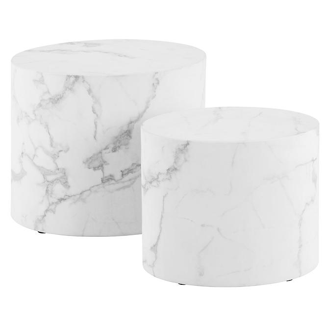 Asztali white marble