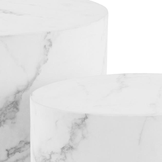 Asztali white marble