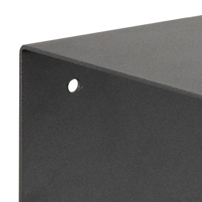 Falipolc matt black 2 db
