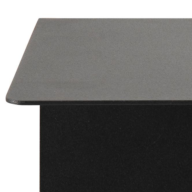 Falipolc matt black 2 db